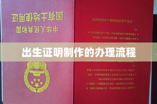 公主岭出生证明制作的办理流程
